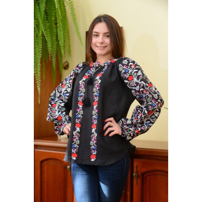 Embroidered blouse "Christmas Night"